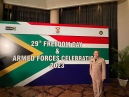 เมื่อวันที่ 4 พ.ค.66 น.อ.จักริน ขาวรัตน์ ร.น. ผชท.ทร.ไทย/นิวเดลี รรก.ผชท.ทหารไทย/นิวเดลี เข้าร่วมงานเลี้ยงรับรองเนื่องในโอกาส Freedom Day & Armed Forces Day of South Africa